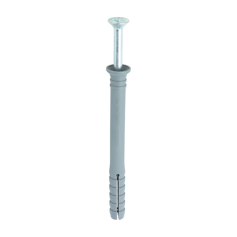 TIMCO Nylon Hammer Fixing - PZ - Zinc 6.0 x 50mm (200 Pack)