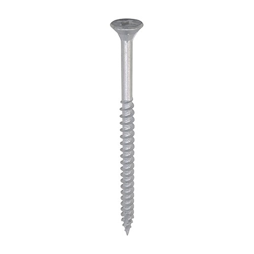 TIMCO C2 Exterior Strong-Fix Multi-Purpose Premium Screws - PZ -Silver 6.0 x 100mm (60 Tub)