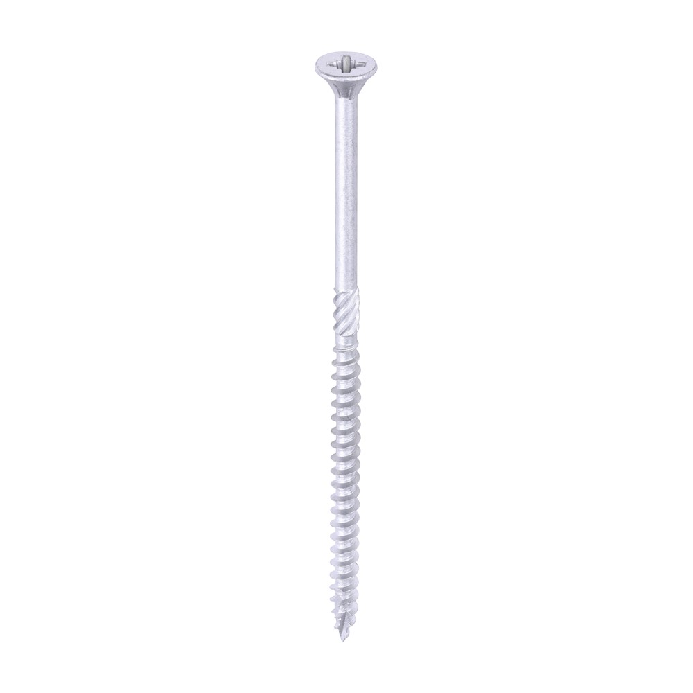 TIMCO C2 Exterior Strong-Fix Multi-Purpose Premium Screws - PZ Silver 6.0 x 130mm (100 pack)