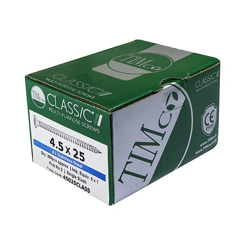 TIMCO Classic Multi-Purpose Screws - PZ -A2 Stainless Steel 6.0 x 130mm (100 Pack)