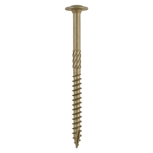 TIMCO Timber Frame Construction & Landscaping Screws - Wafer - Exterior - Green Organic 6.7 x 60mm (50 Pack)