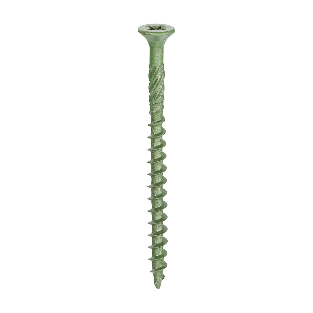 TIMCO Decking Screws - PZ -Exterior - Green 4.5 x 60mm (200 Pack)