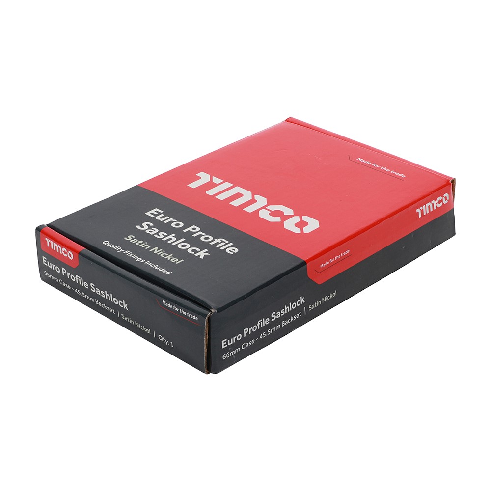 TIMCO Euro Sashlock - Satin Nickel 66mm Case / 45.5mm Backset