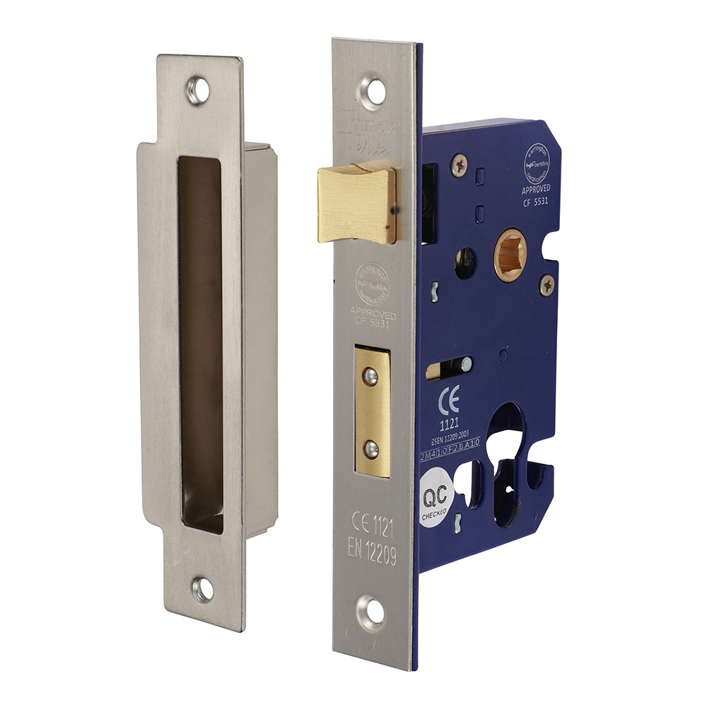 TIMCO Euro Sashlock - Satin Nickel 66mm Case / 45.5mm Backset