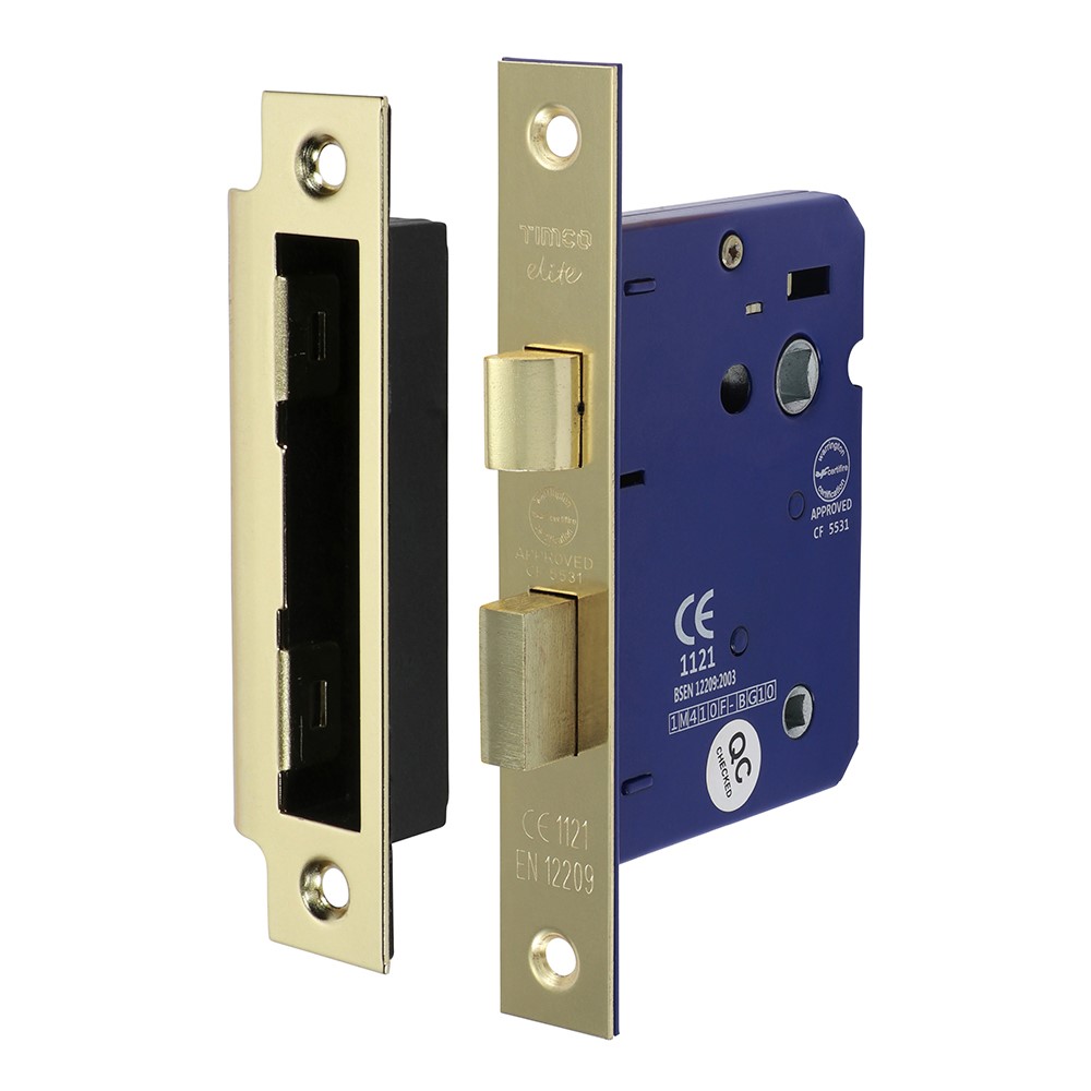 TIMCO Bathroom Lock - Electro Brass 78mm