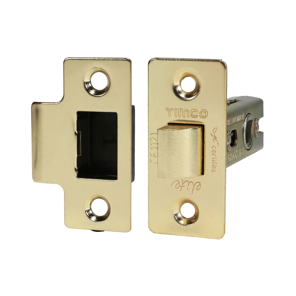 TIMCO Tubular Latch - Electro Brass 67mm Case / 45mm Backset