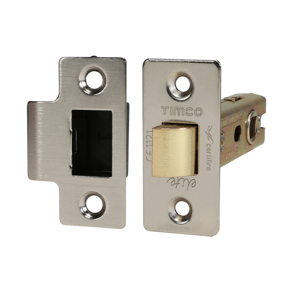 TIMCO Tubular Latch - Satin Nickel 76mm Case / 57mm Backset