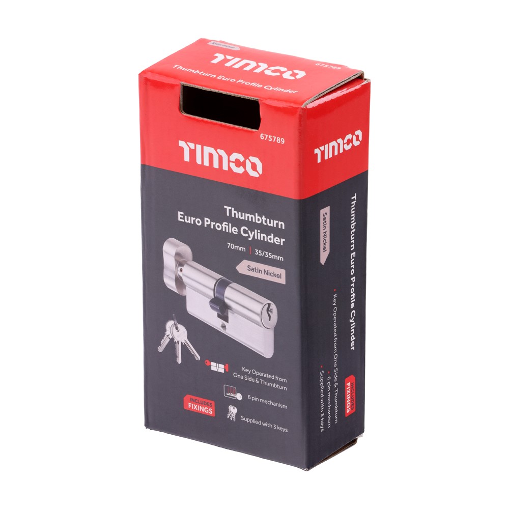 TIMCO Thumbturn Euro Cylinder SN - 70mm (35/35) (1)