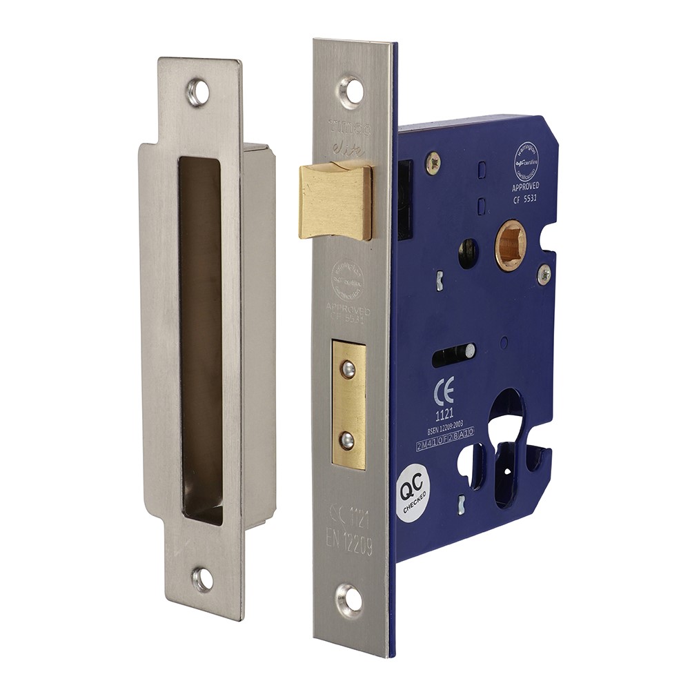 TIMCO Euro Sashlock - Satin Nickel 78mm Case / 56mm Backset