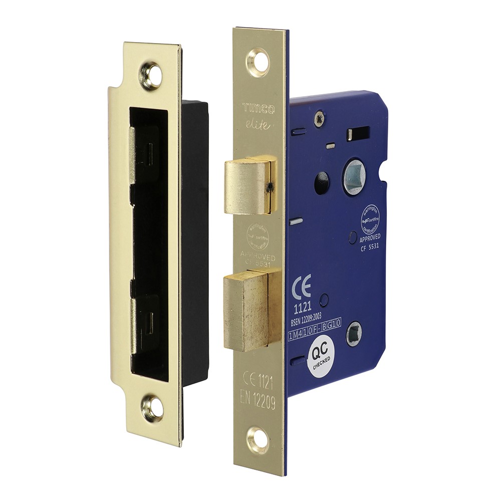 TIMCO Bathroom Lock - Electro Brass 65mm