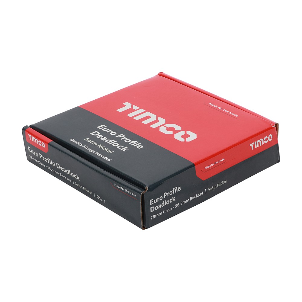 TIMCO Euro Deadlock - Satin Nickel 78mm Case / 56.5mm Baackset