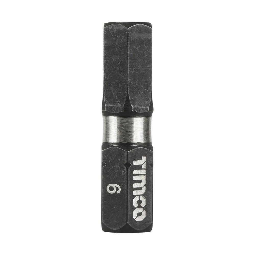 TIMCO Impact Driver Bits - Hex 6.0 x 25mm (10 Handy Bit Pack)