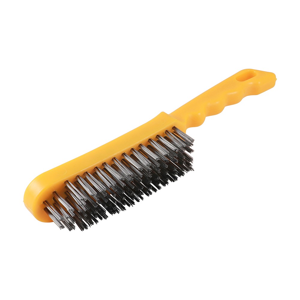 TIMCO Plastic Handle Scratch Brush - Steel 6 Rows