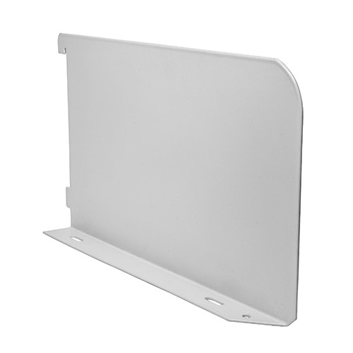 TIMCO Twin Slot Shelf End - White 250mm