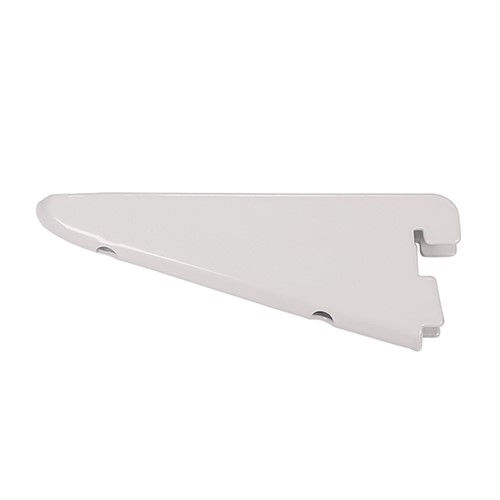 TIMCO Twin Slot Shelf Bracket - White 120mm (Pack of 10)