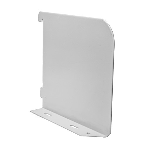 TIMCO Twin Slot Shelf End - White 150mm
