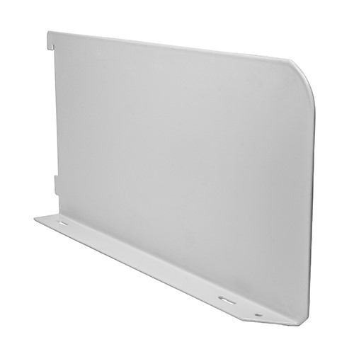 TIMCO Twin Slot Shelf End - White 300mm