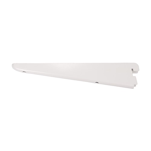 TIMCO Twin Slot Shelf Bracket - White 220mm (Pack of 10)