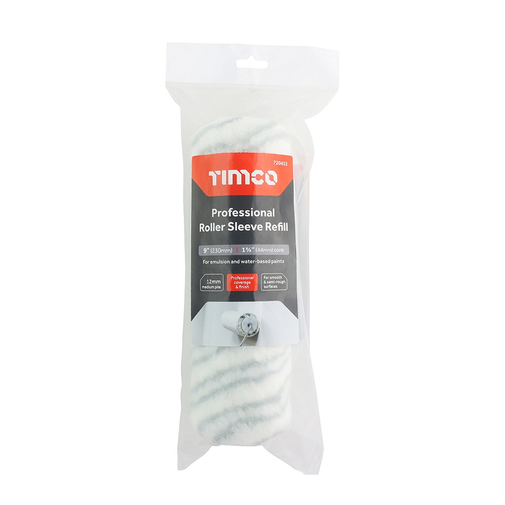 TIMCO Professional Roller Sleeve Refill 12mm 9