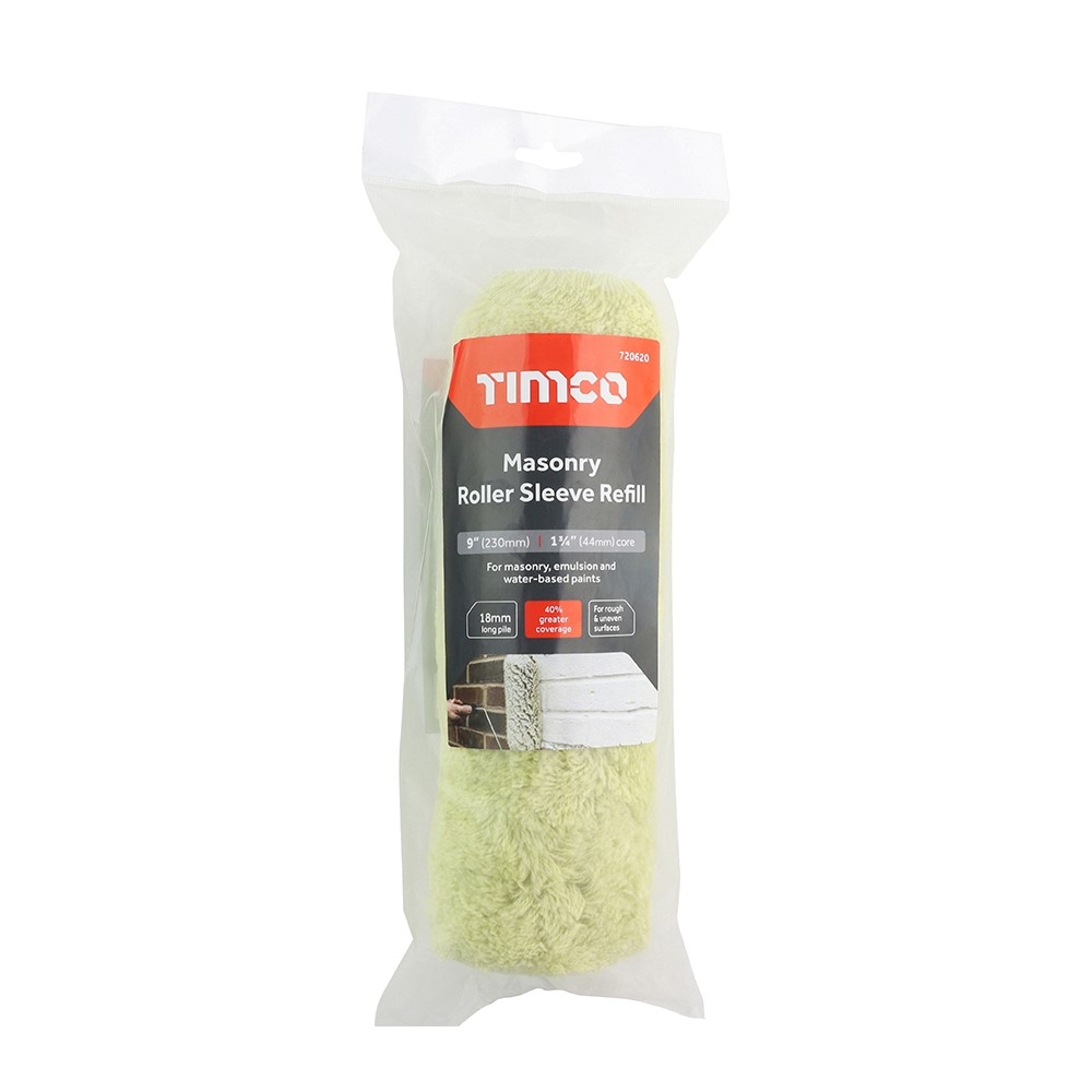 TIMCO Masonry Roller Sleeve Refill 18mm 9