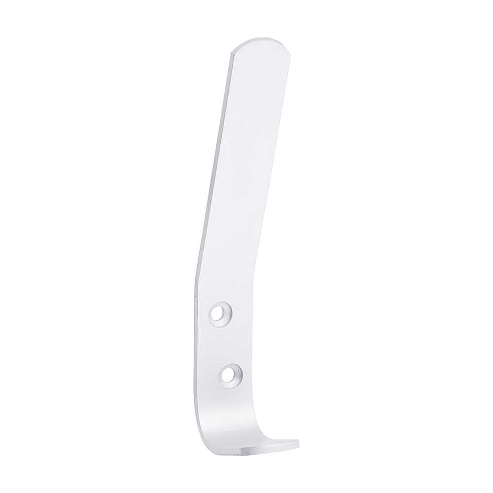 TIMCO Hat & Coat Hooks - Satin Anodised Aluminium 125 x 19mm (2)