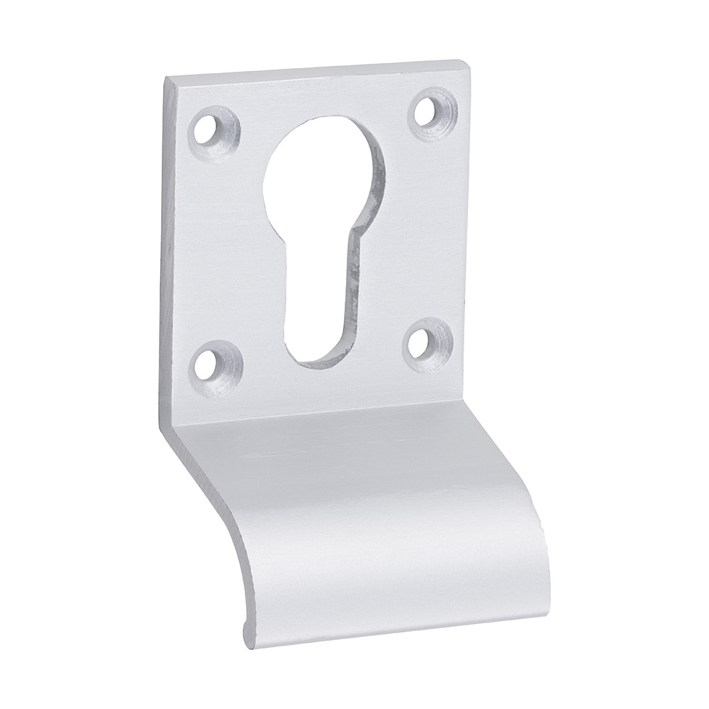 TIMCO Euro Profile Cylinder Door Pull - Satin Anodised Aluminium 70 x 42mm
