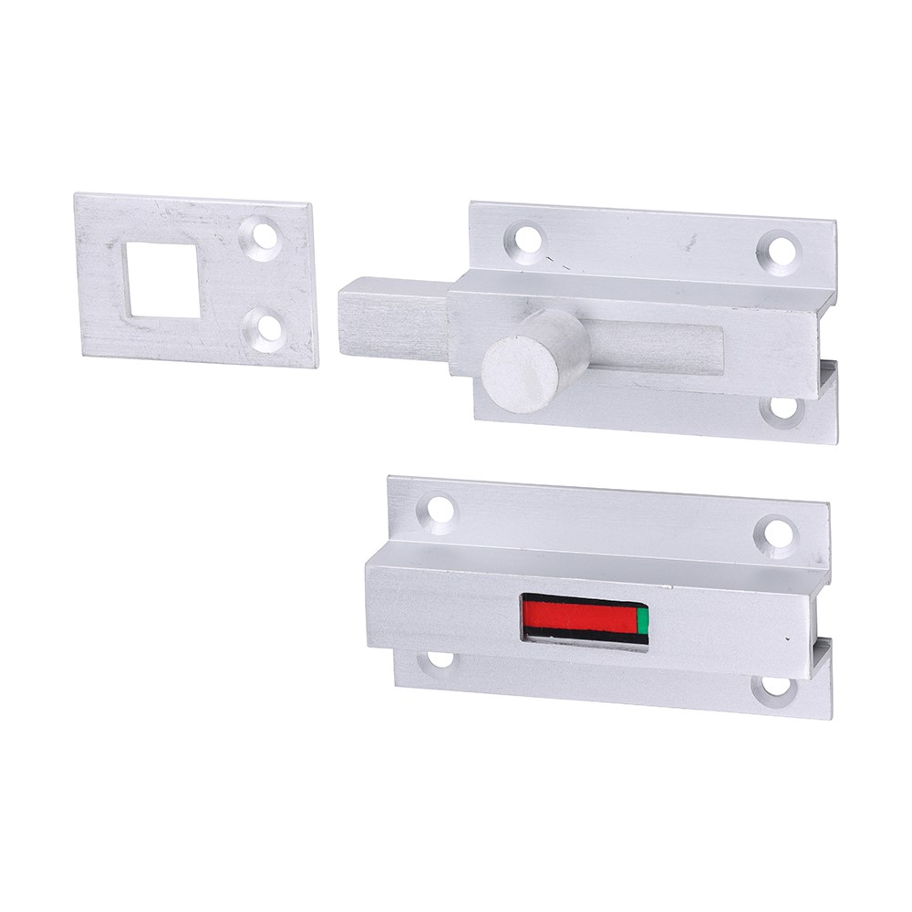 TIMCO Bathroom Indicator Bolt - Satin Anodised Aluminium 66 x 32mm