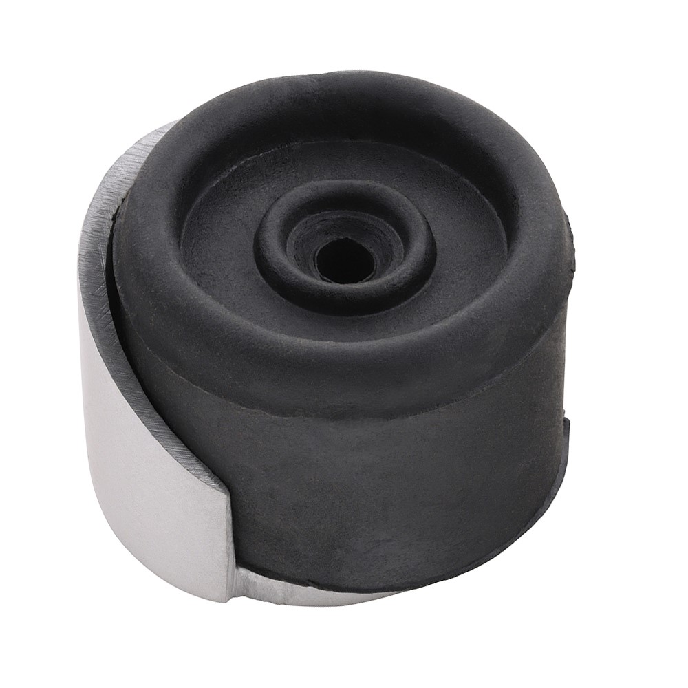 TIMCO Round Door Stop - Satin Anodised Aluminium 38mm