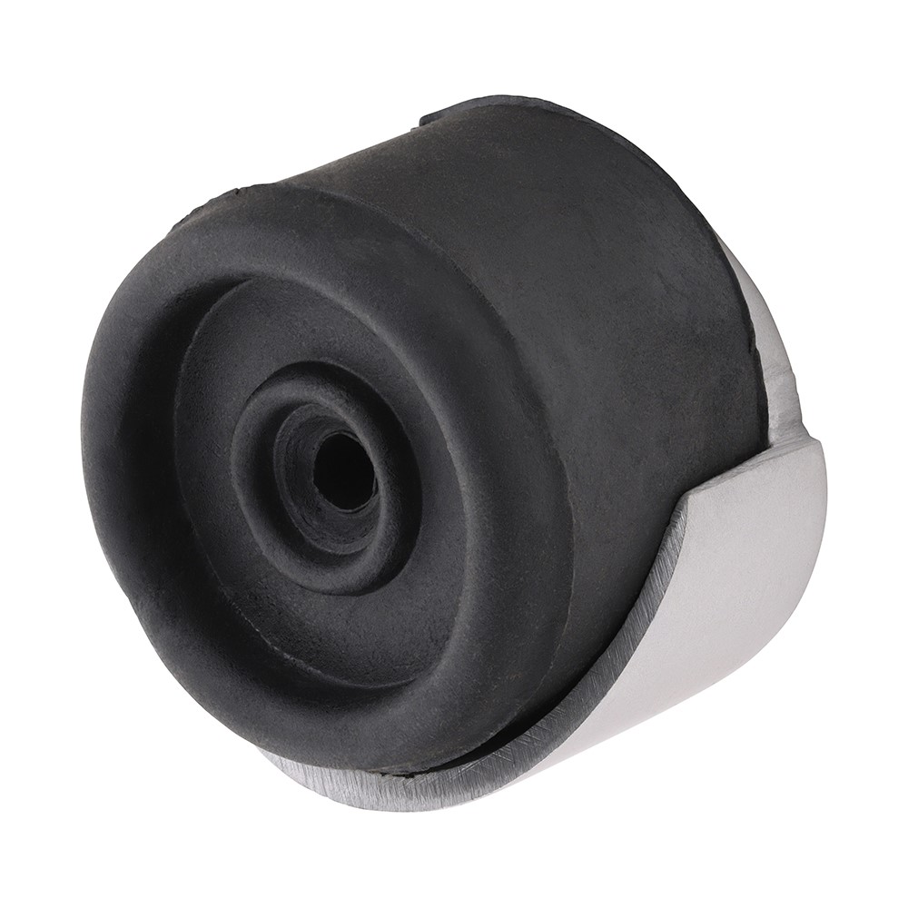 TIMCO Round Door Stop - Satin Anodised Aluminium 38mm