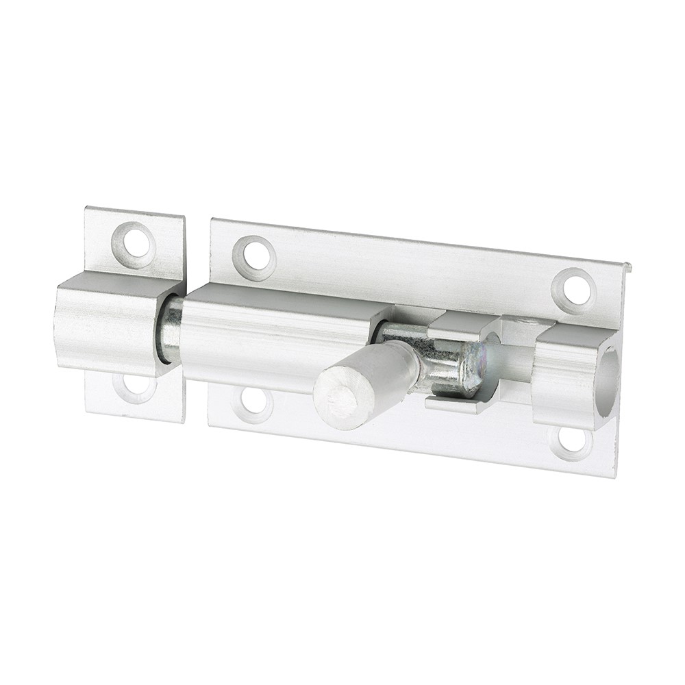 TIMCO Straight Barrel Bolt - Satin Aluminium 50 x 25mm