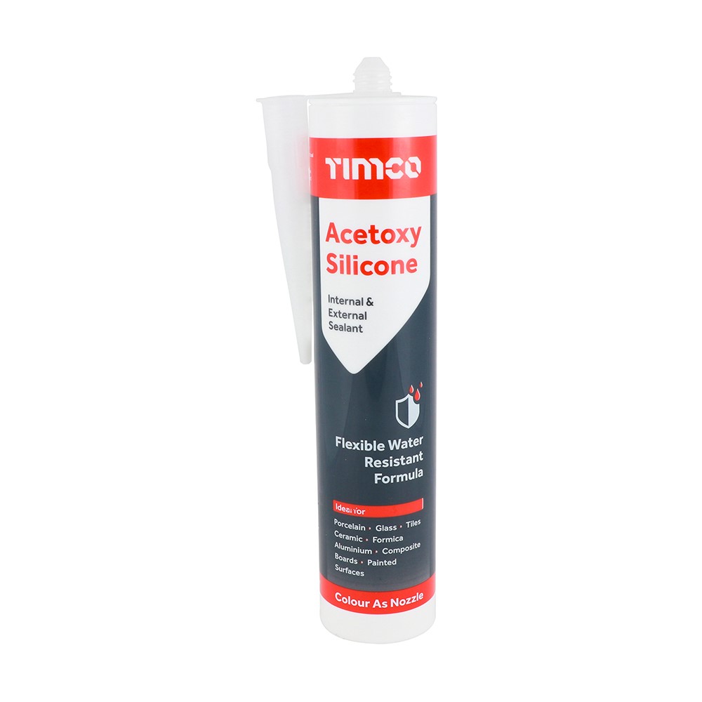 TIMCO Acetoxy Silicone - Clear 300ml