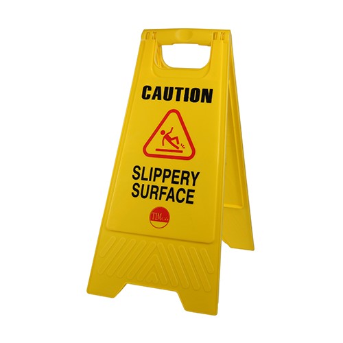 TIMCO A-Frame Safety Sign - Caution Slippery Surface 610 x 300 x 30mm