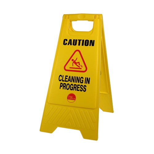 TIMCO A-Frame Safety Sign - Caution Cleaning in Progress 610 x 300 x 30mm