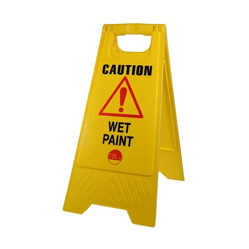 TIMCO A-Frame Safety Sign - Caution Wet Paint 610 x 300 x 30mm