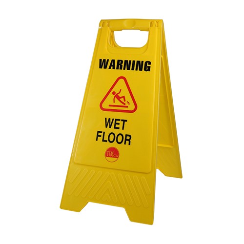 TIMCO A-Frame Safety Sign - Warning Wet Floor 610 x 300 x 30mm