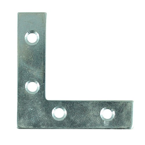 TIMCO Corner Plates - Zinc 75 x 75 x 16mm (50 Pack)