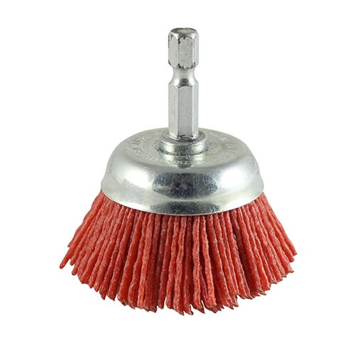 TIMCO Drill Cup Brush - Nylon 75mm