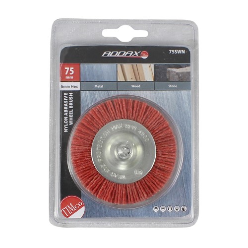 TIMCO Drill Wheel Brush - Nylon 75mm