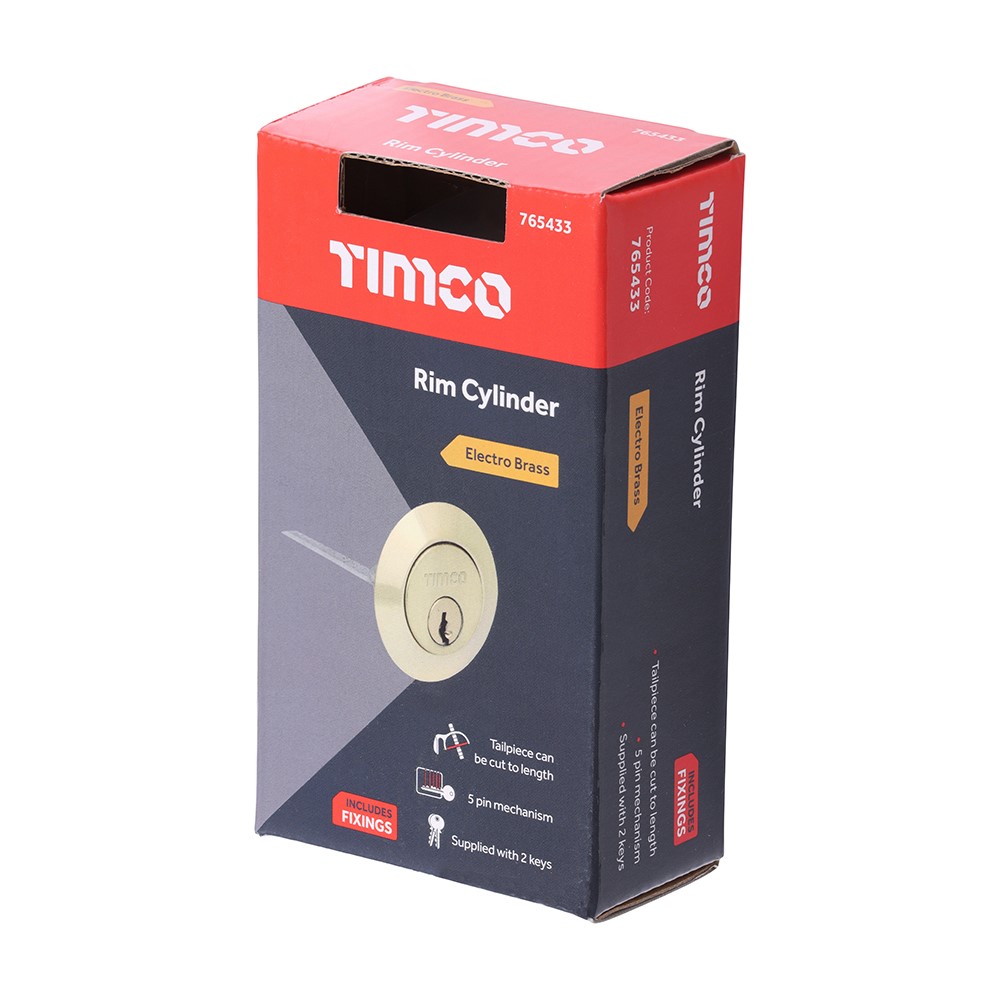 TIMCO Rim Cylinder Electro Brass 32mm (1)