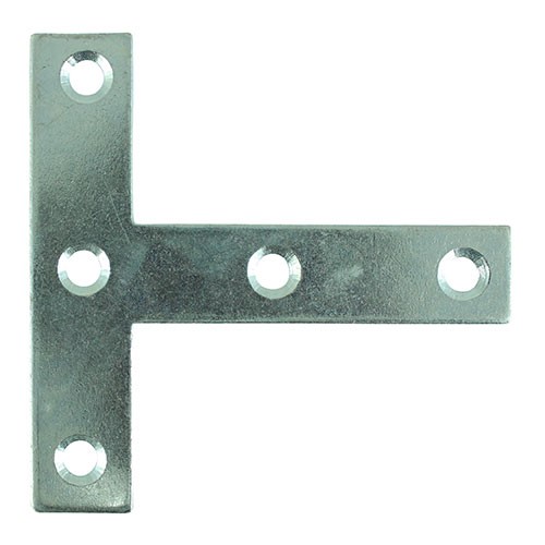TIMCO Tee Plates - Zinc 76 x 76 x 16mm (25 Pack)