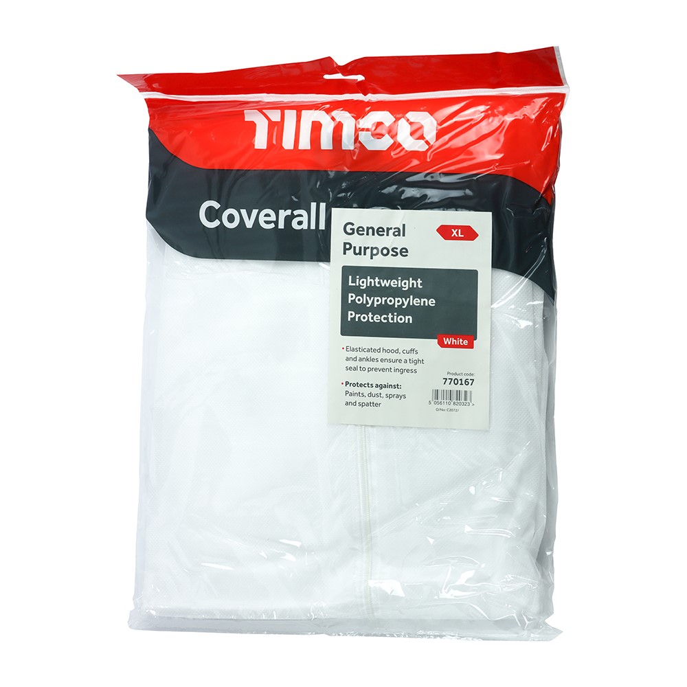 TIMCO General Purpose Coverall - White X Large