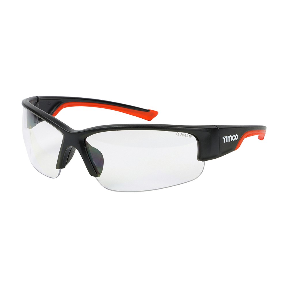 TIMCO Premium Safety Glasses - Clear One Size