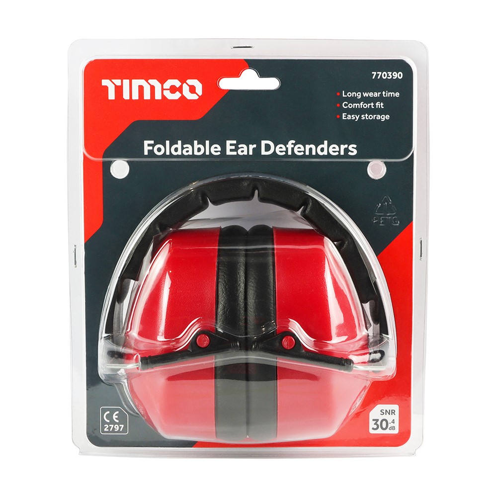 TIMCO Foldable Ear Defenders - 30.4dB One Size