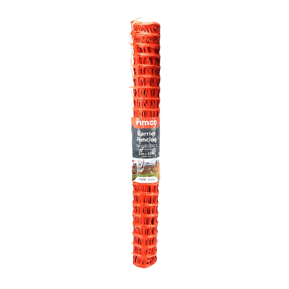 TIMCO Barrier Fencing - Orange 1m x 50m