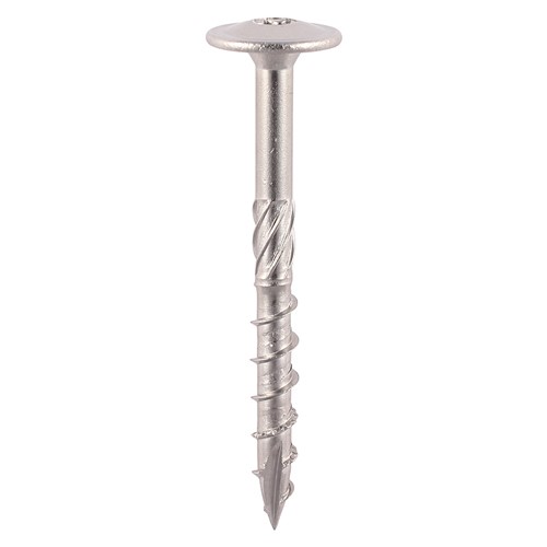 TIMCO Timber Frame Construction & Landscaping Screws - Wafer - A2 Stainless Steel 8.0 x 80mm (20 Pack)
