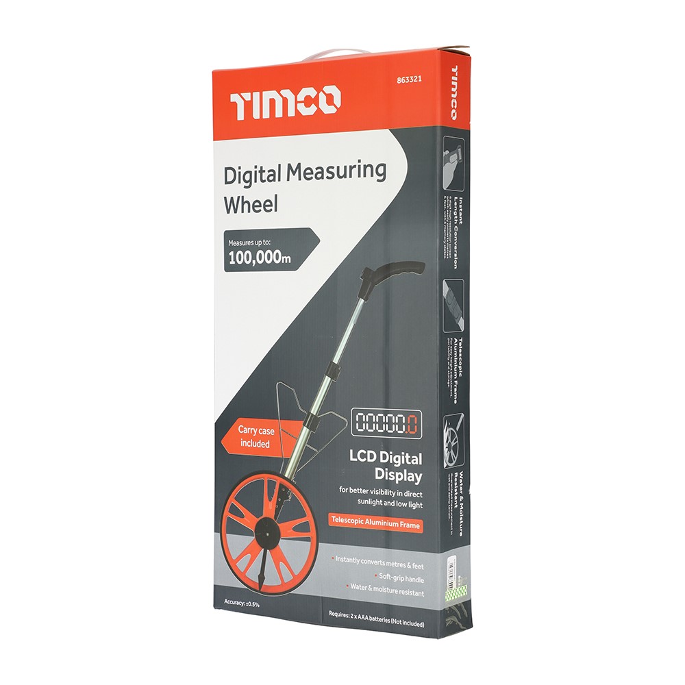 TIMCO Measuring Wheel - Digital Up to 100,000m