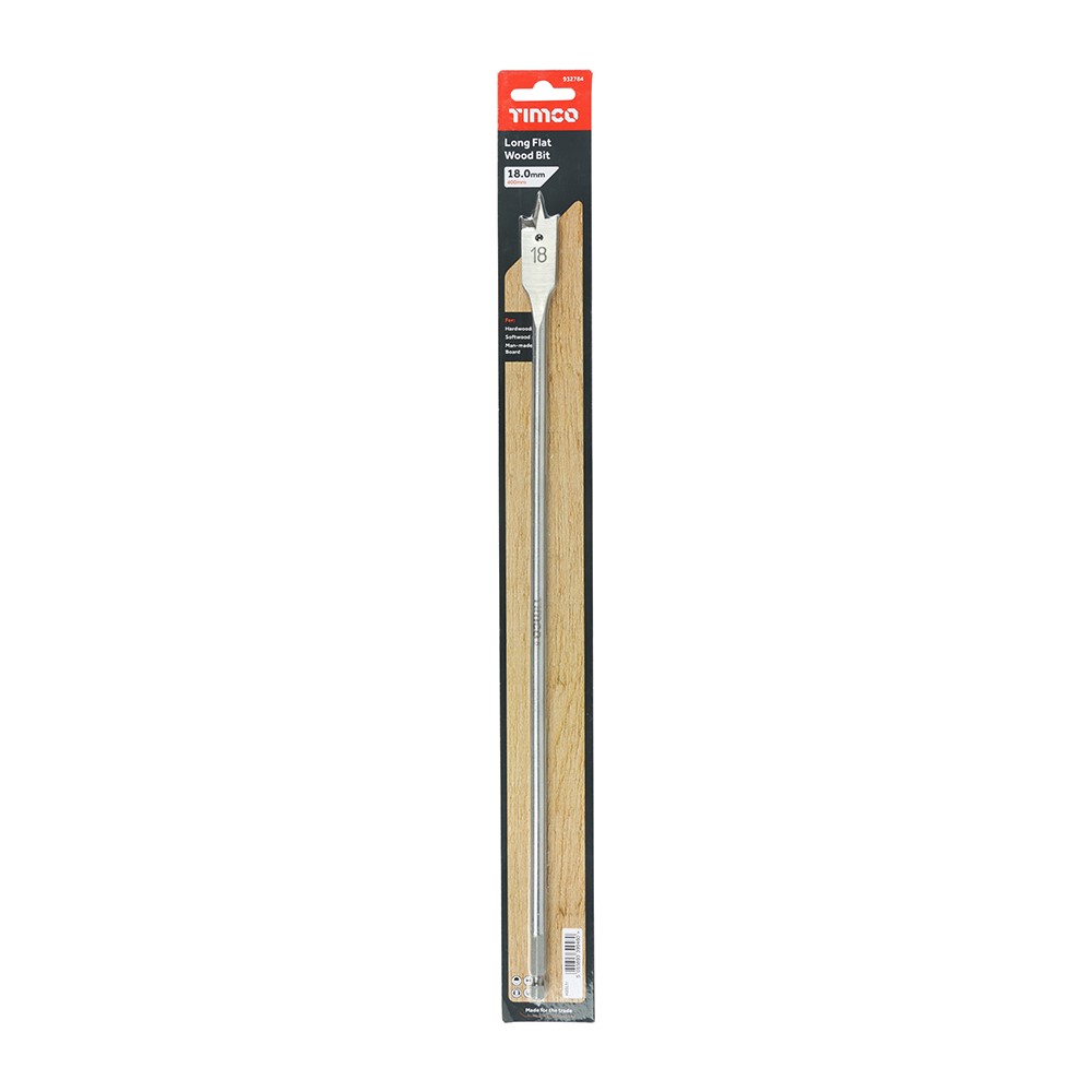 TIMCO Long Flat Wood Bit 18.0 x 400mm