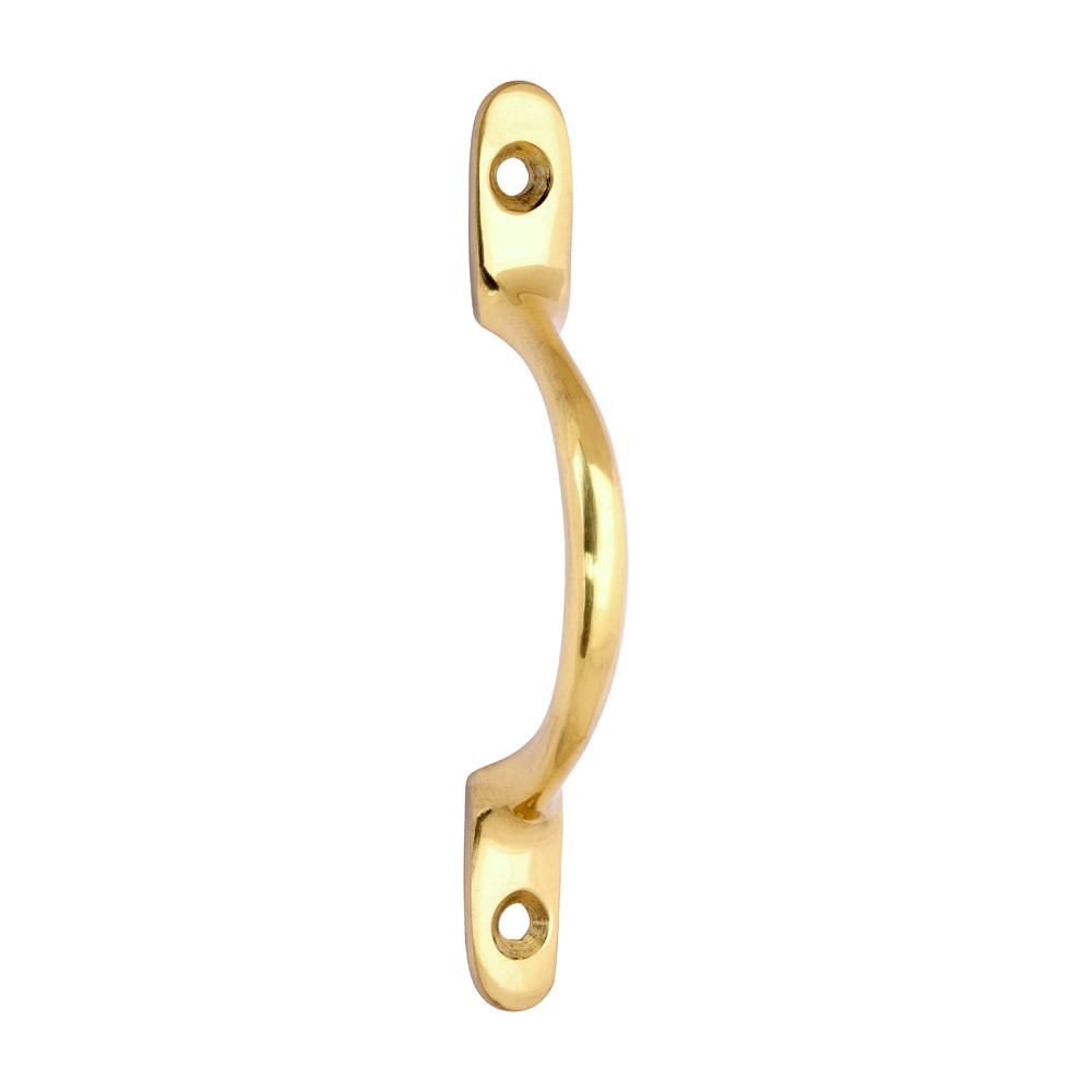 TIMCO Sash Pull Handle Polished Brass 100mm (1)