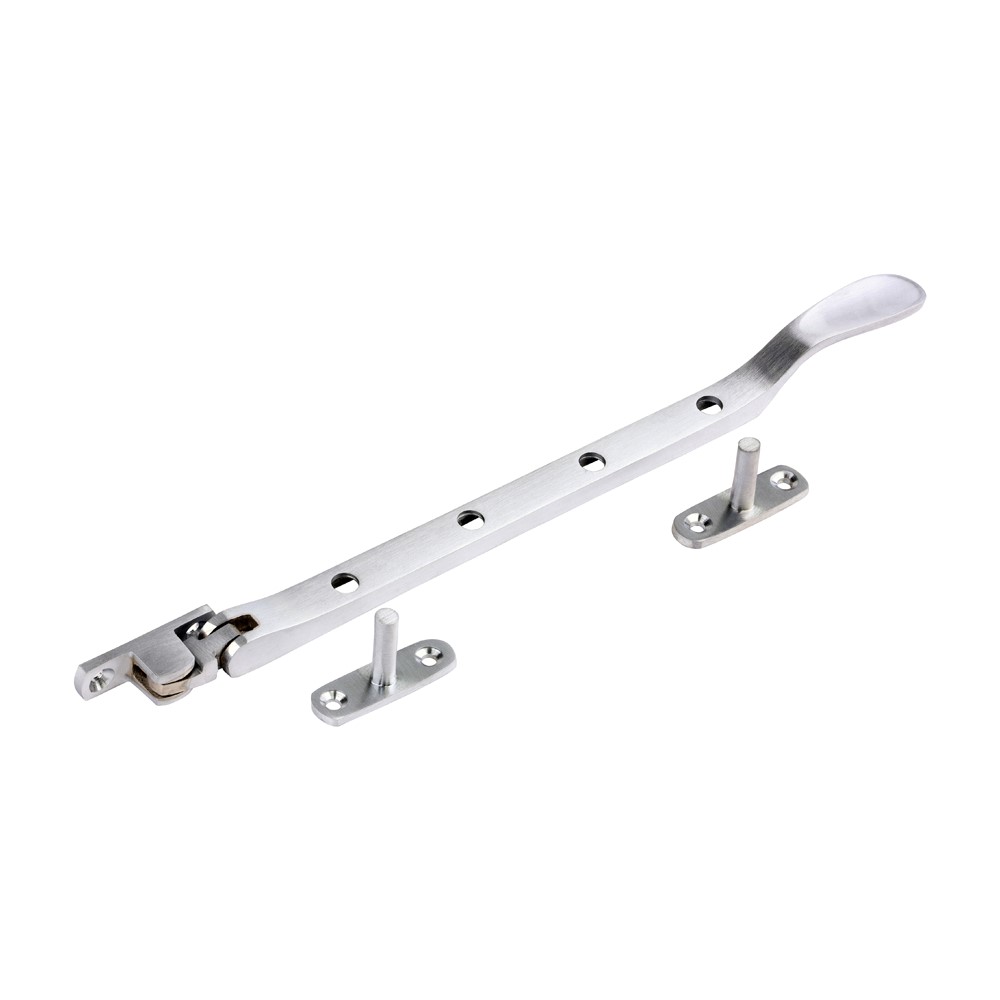 TIMCO Victorian Casement Stay Satin Chrome 240mm (1)