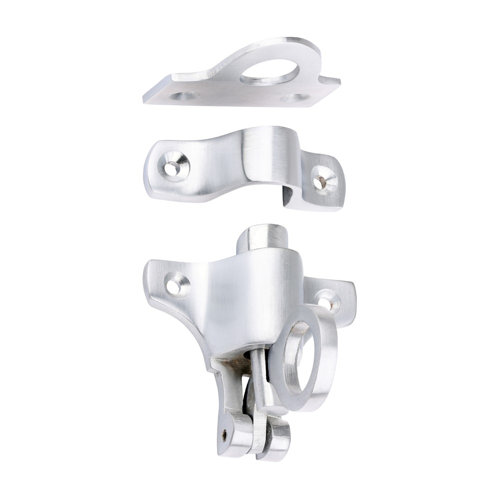 TIMCO Fanlight Catch Satin Chrome 50 x 60mm (1)